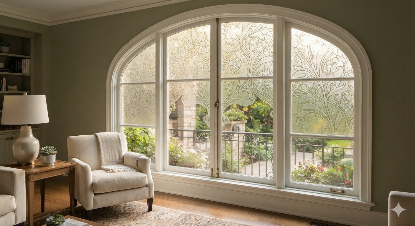 decorative privacy film window
